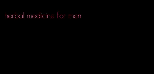herbal medicine for men