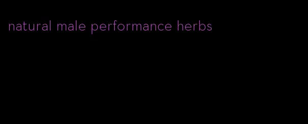 natural male performance herbs