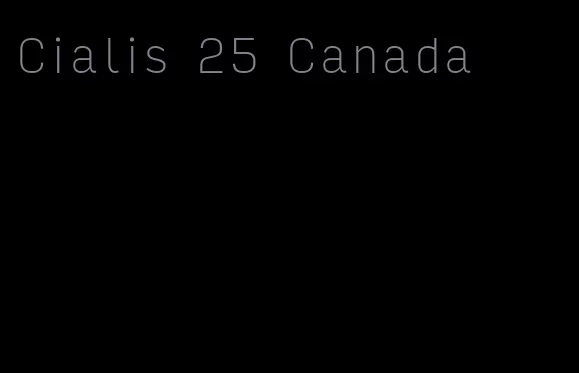 Cialis 25 Canada