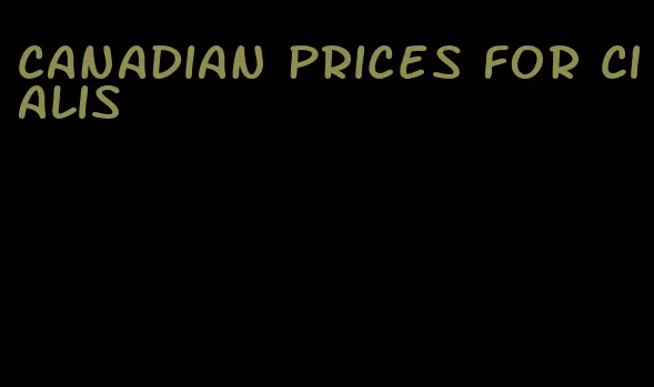 Canadian prices for Cialis