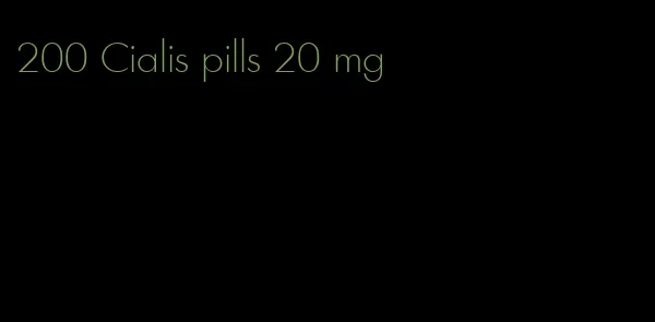 200 Cialis pills 20 mg