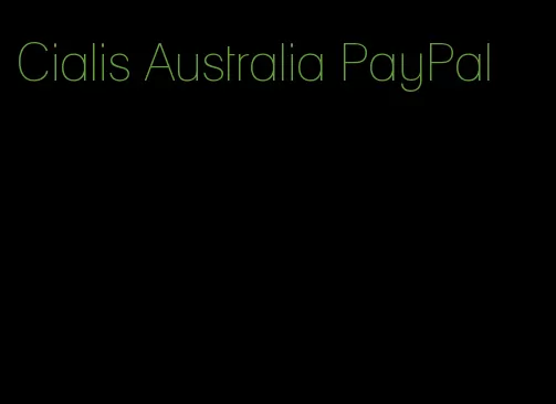 Cialis Australia PayPal