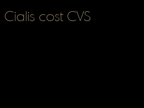 Cialis cost CVS