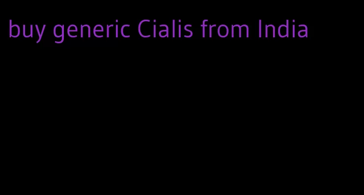 buy generic Cialis from India