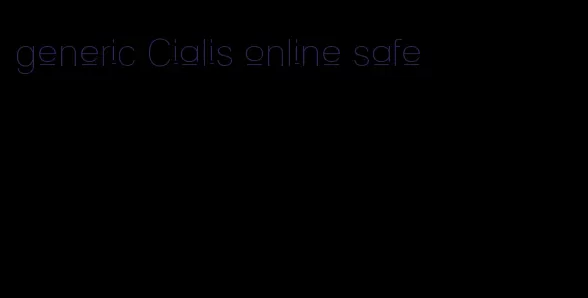 generic Cialis online safe