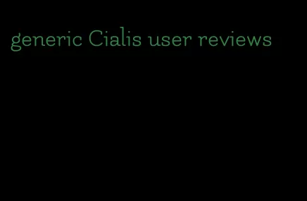 generic Cialis user reviews