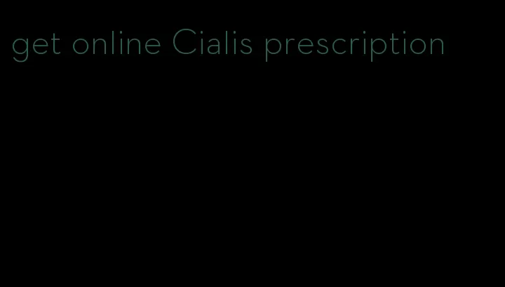 get online Cialis prescription