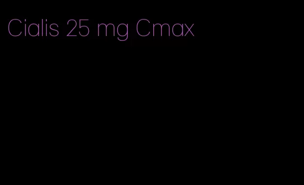 Cialis 25 mg Cmax