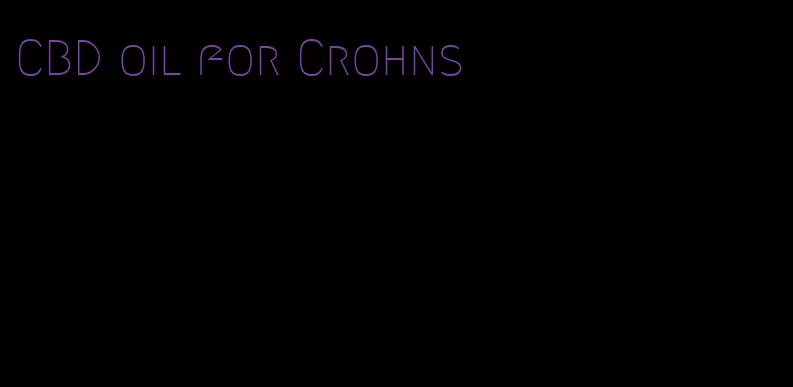 CBD oil for Crohns