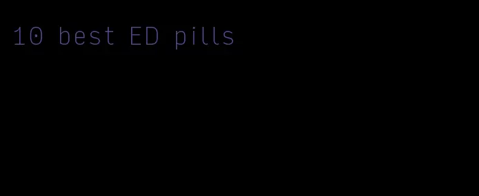 10 best ED pills