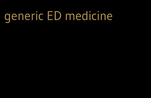 generic ED medicine