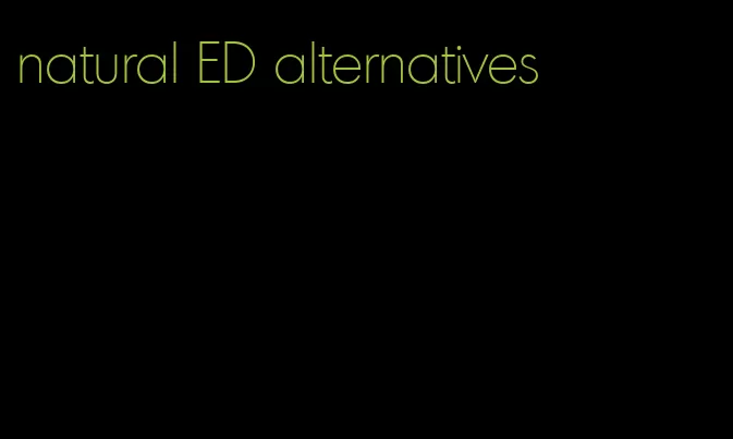 natural ED alternatives