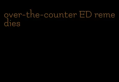 over-the-counter ED remedies