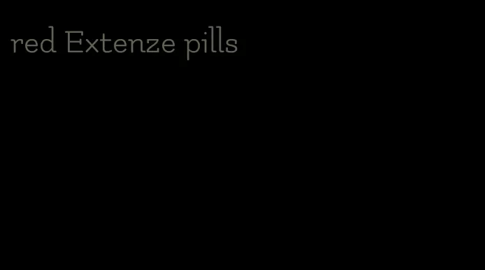 red Extenze pills
