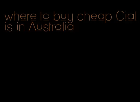 where to buy cheap Cialis in Australia