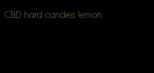 CBD hard candies lemon