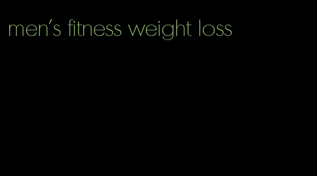 men's fitness weight loss