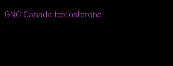 GNC Canada testosterone