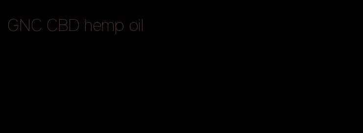 GNC CBD hemp oil