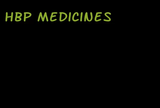 HBP medicines