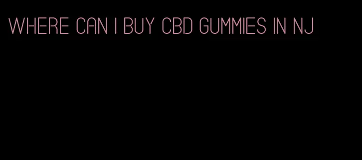 where can I buy CBD gummies in NJ
