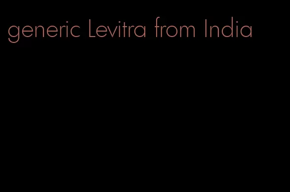 generic Levitra from India