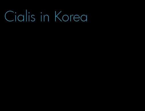 Cialis in Korea