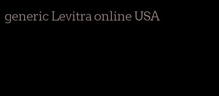 generic Levitra online USA