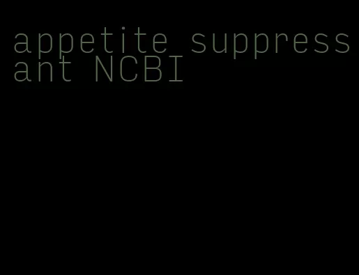 appetite suppressant NCBI