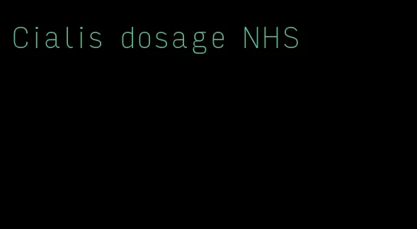 Cialis dosage NHS