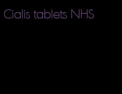 Cialis tablets NHS