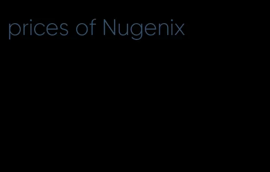 prices of Nugenix