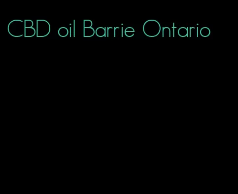 CBD oil Barrie Ontario