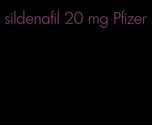 sildenafil 20 mg Pfizer