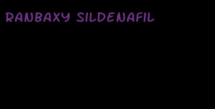 Ranbaxy sildenafil