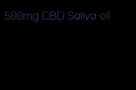 500mg CBD Sativa oil