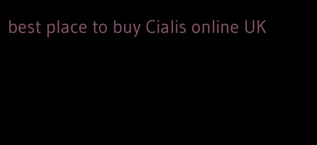 best place to buy Cialis online UK