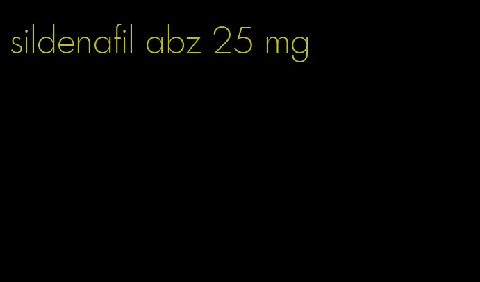 sildenafil abz 25 mg