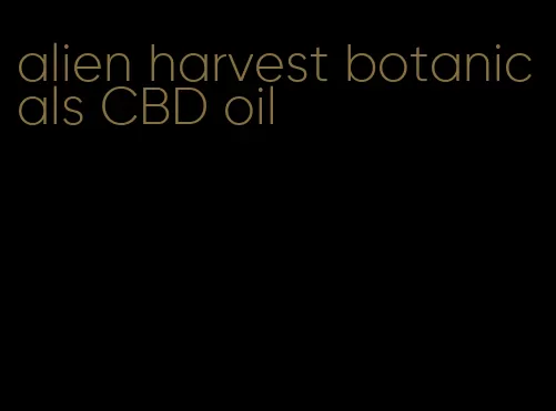 alien harvest botanicals CBD oil