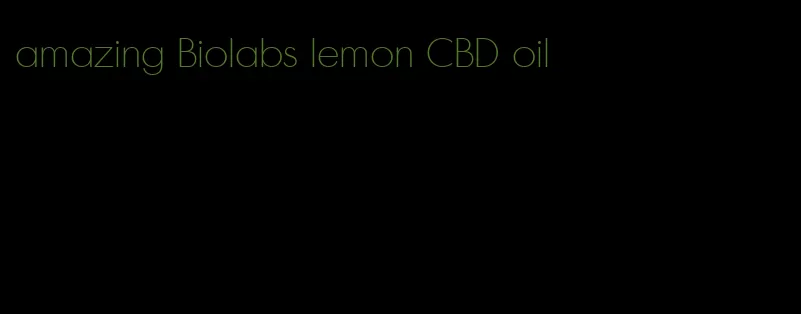 amazing Biolabs lemon CBD oil