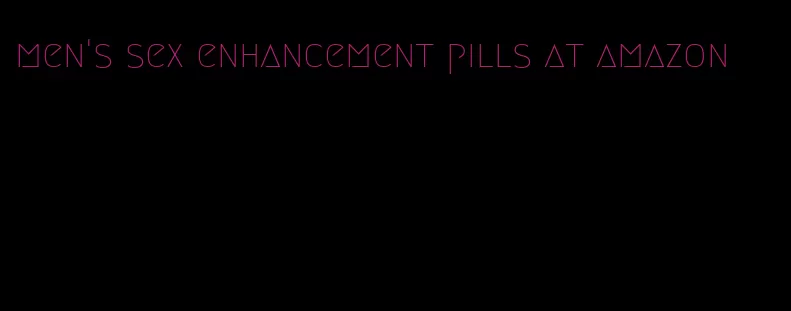 men's sex enhancement pills at amazon