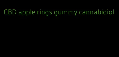 CBD apple rings gummy cannabidiol