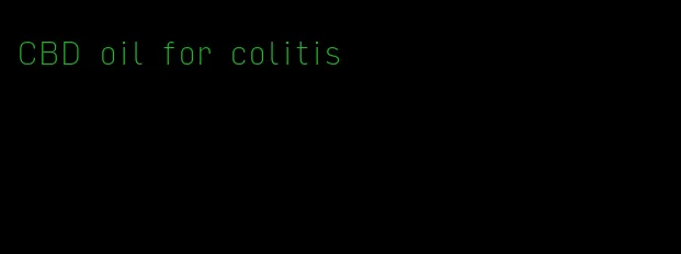 CBD oil for colitis