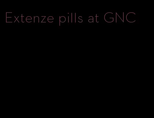 Extenze pills at GNC