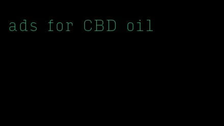 ads for CBD oil