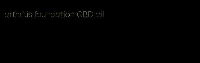 arthritis foundation CBD oil
