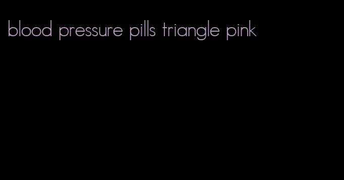 blood pressure pills triangle pink