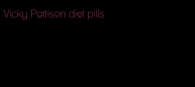 Vicky Pattison diet pills
