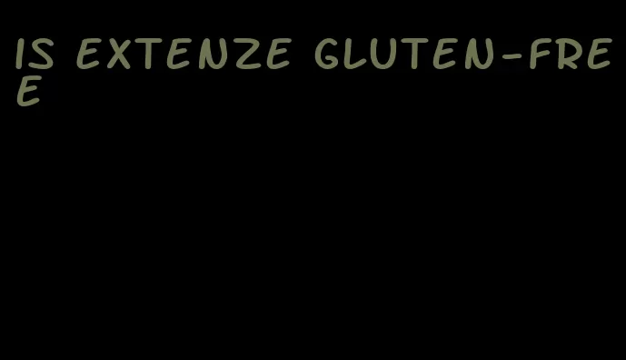 is Extenze gluten-free