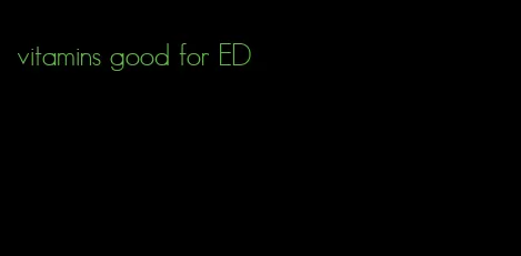 vitamins good for ED